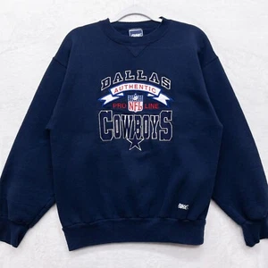 Vintage Bike Dallas Cowboys Pro Line Pullover mit Rundhalsausschnitt Größe Medium USA - Bild 1 von 4