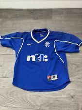 Glasgow Rangers Home Football Shirt NTL 1999 - 2001 Nike Boys M Shirt