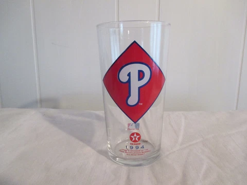 Philadelphia Phillies 1994 MLB All-Star Game Promotional Texaco Beer Glass 16 oz Cover