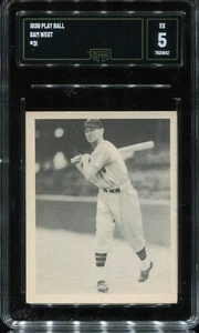 1939 Play Ball R334 #31 Sam West Washington Senators (upper case) - GMA 5 Ex - Picture 1 of 2