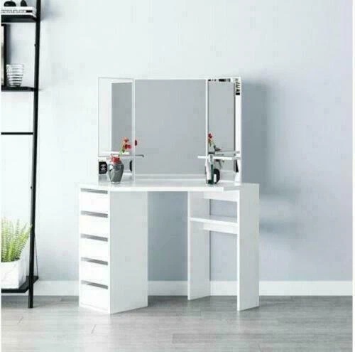 Hampton&Stewart Compact Bedroom Dressing Table - White