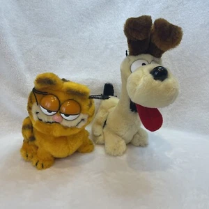 Vintage Plush GARFIELD & ODIE 1978 & 1983 from Fun Farm - Picture 1 of 8