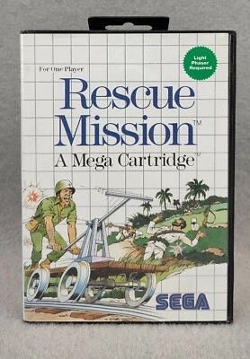 Rescue Mission A Mega Cartridge Sega Master System New Vintage Deadstock PAL - Image 1 of 4