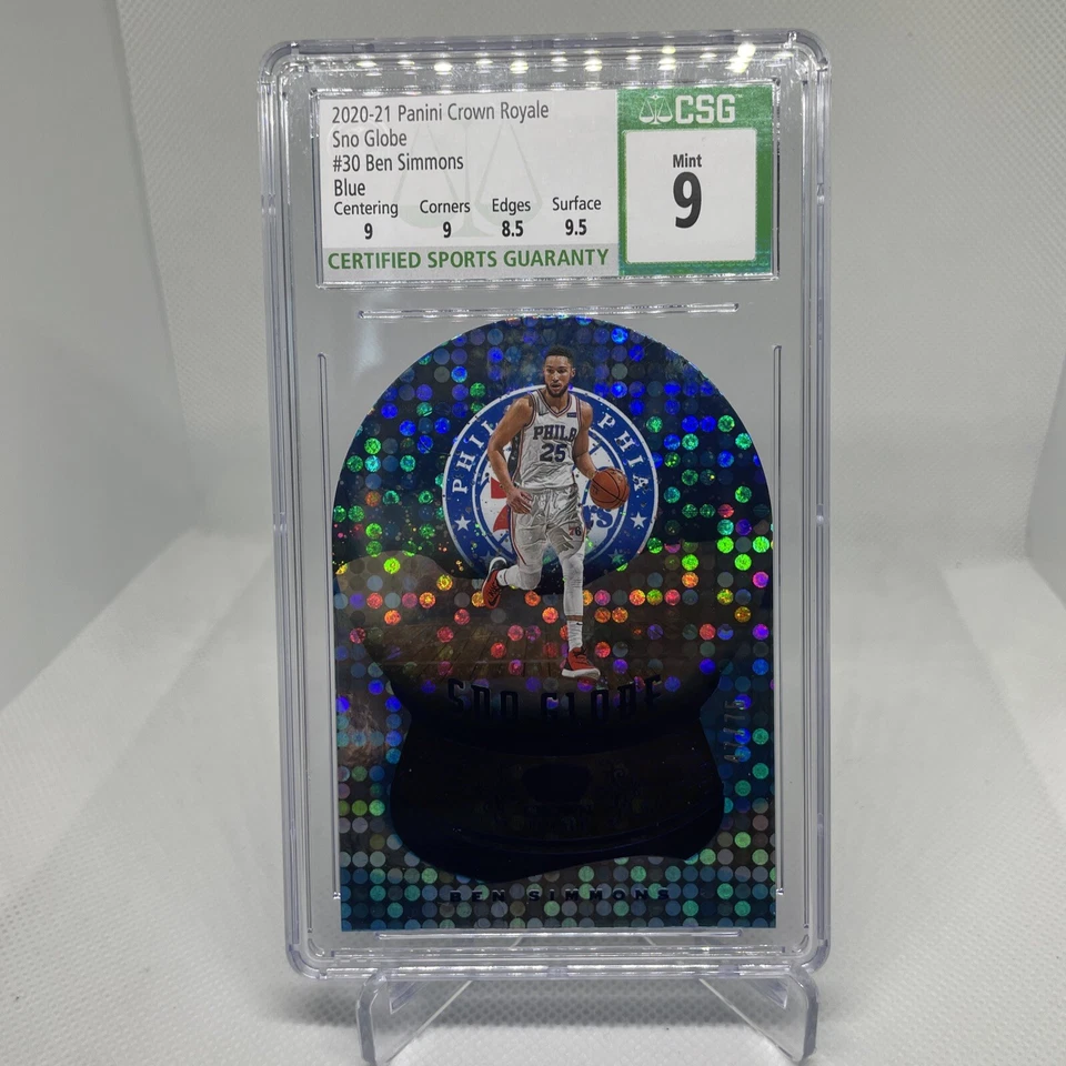2020-21 Panini Crown Royale - Sno Globe Blue #30 Ben Simmons /75 - Image 1 of 3