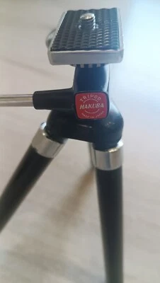 Trípode Hakuba vintage, con estuche original, hecho en Japón, telescópico 9-42 pulgadas Foto 1 de 4