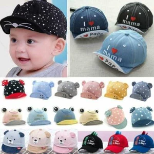 Toddler Kids Cute Baseball Cap Boy Girl Outdoor Sport Casual Snapback Sun Hats - Picture 1 of 18