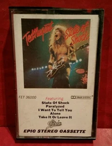 TED NUGENT State of Shock Cassette Tape - Picture 1 of 2