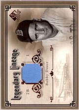 Bobby Doerr Jsy Card 2005 SP Legendary Cuts Legendary Lineage Material #BD 