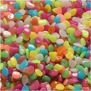 100-500X Luminous Pebbles Stones Glow IN The Dark Walkway Garden Fish Tank Decor - Picture 1 of 6