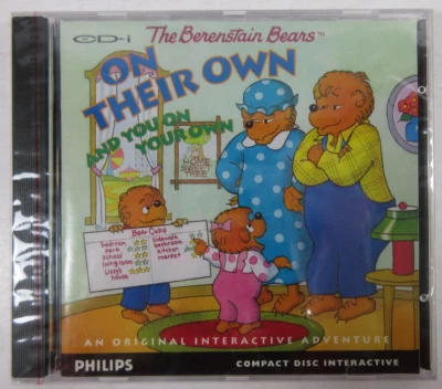 NEW CD-i Game "THE BERENSTAIN BEARS: On Their Own" Philips 1993 Sidewalk Studio - Image 1 of 2
