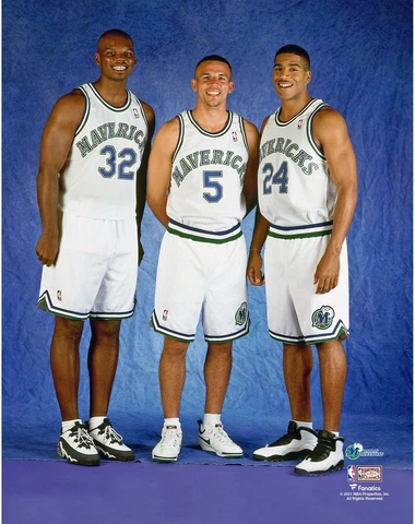 Jason Kidd Dallas Mavericks Unsigned Hardwood Classics "The Three Cover
