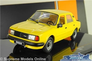 SKODA 120L MODEL CAR 1983 YELLOW SALOON 1:43 SCALE 120 L CLASSIC K8 - Picture 1 of 4
