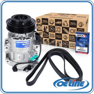 AC Compressor with Clutch Belt for 14-16 Kia Sportage Hyundai Tucson 2.0L 2.4L - Image 1 of 4
