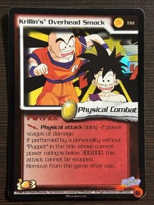 Krillin’s Overhead Smack FOIL Rare LIMITED TR1 DBZ TCG Dragon Ball Z Score CCG - Picture 1 of 14
