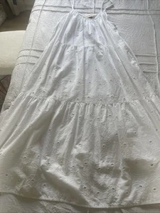 Girl Long White Church Dress, party dress, nice outfit dress  - Picture 1 of 4