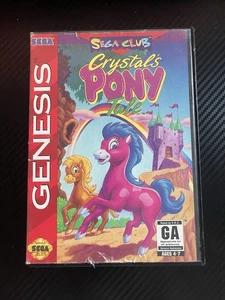 Crystal's Pony Tale (Sega Genesis, 1994) CIB completo con manual - Imagen 1 de 5
