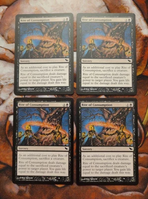 Shadowmoor  MTG  Playset  Rite of Consumption   Magic - Image 1 of 2