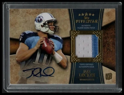 2011 Topps Five Star #164 Jake Locker Rookie Autographed Patch Gold #/55 - Image 1 of 2