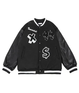 Letterman Vancarhell Nothing 99 All Black Varsity Jacket - Picture 1 of 4
