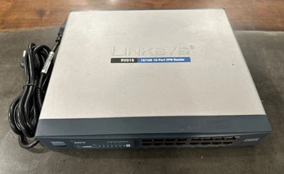 Router VPN (B5) Linksys RV016 16 puertos 10/100 con cable de alimentación y envío y devolución gratuitos el mismo día Foto 1 de 4