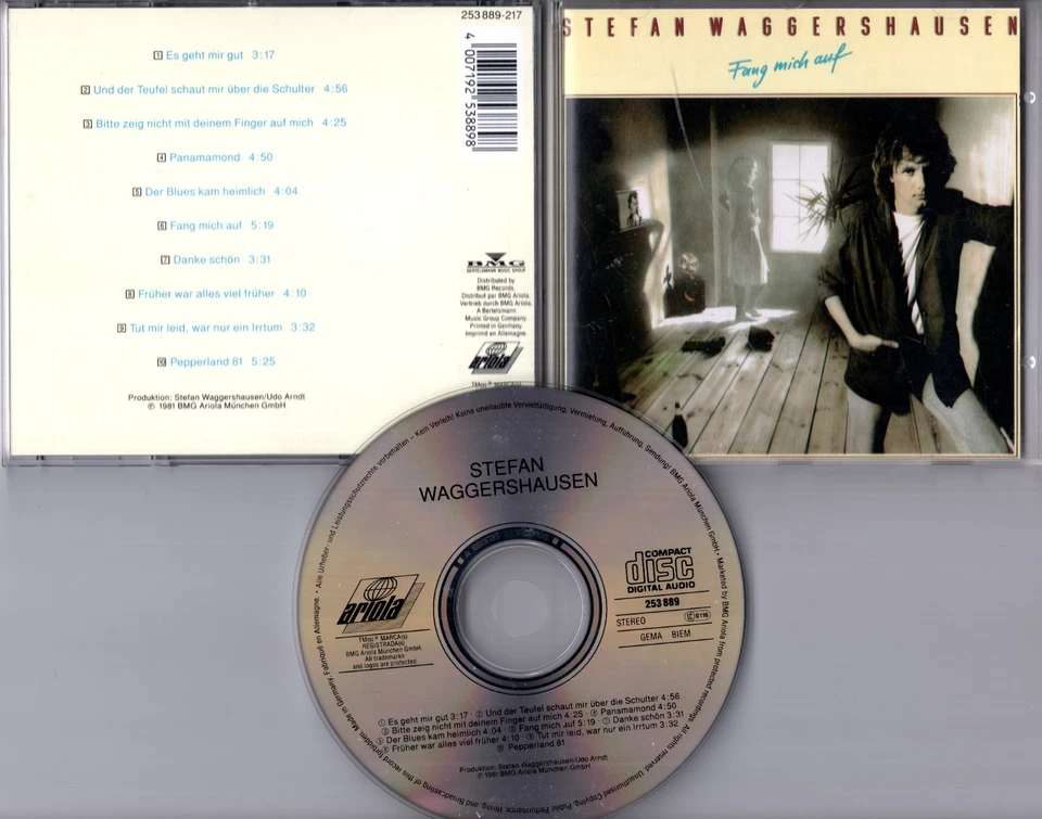 Stefan Waggershausen CD FANG MICH AUCH © 1990 Ariola # 253 889-217 - wie neu - Bild 1 von 1