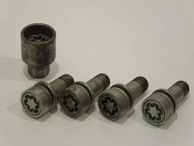 Audi A4 8W B9 Locking Wheel Nut Bolts And Key Code H 4F0698139C - Image 1 of 4