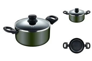 Olla Olla Con Tapa San Ignacio Experto Negro Verde Ø 28 Cm - Imagen 1 de 4