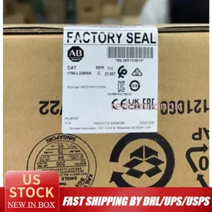 Nuevo controlador de 32 puntos AB 1766-L32BWA MicroLogix 1400 nuevo sellado impuestos gratuitos de EE. UU. - Imagen 1 de 5