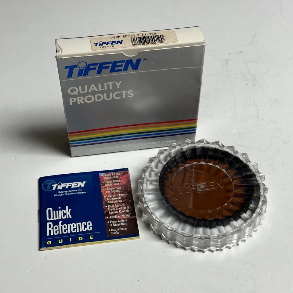 Tiffen 72mm Sepia 2 Filter USA: New in Box NOS - Image 1 of 4