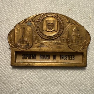 Vintage Cleveland Ohio SUPREME BOARD OF TRUSTEES Masonic Badge Pinback Pin - Picture 1 of 2