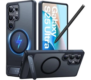 TORRAS Strong Magnetic & Seamless Stand for Samsung Galaxy S25 Ultra Case  - Picture 1 of 9