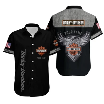 Camisa informal con botones Harley Motor Racing Davidson unisex adultos Foto 1 de 2
