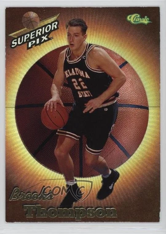 1995 Classic Superior Pix Chrome Gold Brooks Thompson #26 - Image 1 of 2