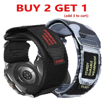 Correa de nailon para pulsera de camuflaje Samsung Galaxy Watch Ultra 2025/7 Ultra Loop Foto 1 de 4