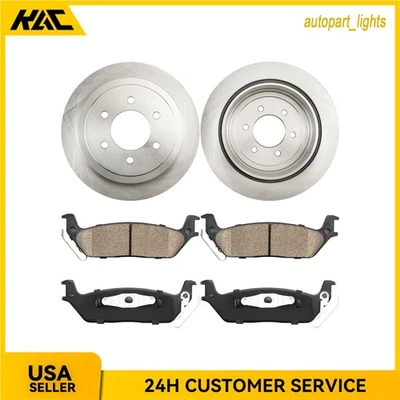 Kit de rotores de freno trasero y pastillas de cerámica para Ford F-150 2004 2005-2009 2011 54111 Foto 1 de 4