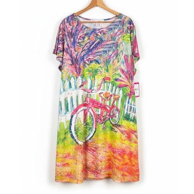 Nuevo con etiquetas Vestido Leoma Lovegrove Mujeres 3XL Artístico Costero Tropical Maximalista Ropa de Resort Foto 1 de 4