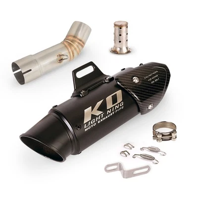 Silenciador de 51 mm deslizable con puntas de escape para motocicleta Yamaha FZ8 FZ8N Foto 1 de 4