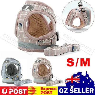 Kitten Dog Cat Walking Harness Lead Leash Collar Pet Vest Mesh Adjustable - image 1 of 4