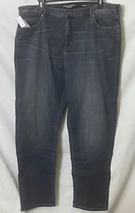 Banana Republic Luxe Traveler Mens Jeans 44 x 34 Dk Vintage Wash Tapered NWT - Picture 1 of 11