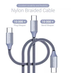 10Gbps USB-C 3.1 Cable-100W Fast Charging&Data, 4K Video Support, Braided,pack 3 - Picture 1 of 10