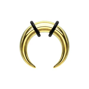 Surgical Steel Crescent Tapers Bull Stretchers Expander Horseshoes Septum Ring - Picture 1 of 11