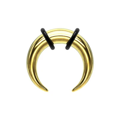 Surgical Steel Crescent Tapers Bull Stretchers Expander Horseshoes Septum Ring - Image 1 of 4