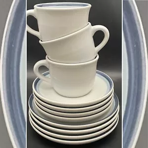 Pfaltzgraff Sky 11-teiliges Steinzeug Mittagessen Snack Set für 3+ um 1980 Made in USA - Bild 1 von 24