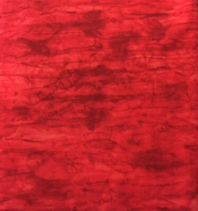 FAT QUARTER RED TONAL BLENDER STAINED GLASS MOTTLED SOLID GRUNGE COTTON FABRIC - Picture 1 of 1