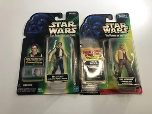 1997 1999 STAR WARS LOT 2 LUKE SKYWALKER AND HAN SOLO - Picture 1 of 2