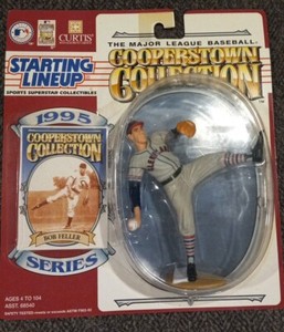 Bob Feller Starting Lineup Cooperstown Collection Figure & Collectors Card SLU