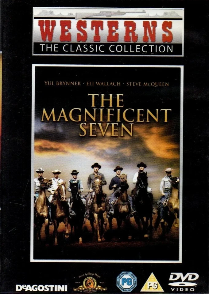THE MAGNIFICENT SEVEN YUL BRYNNER STEVE McQUEEN MGM UK DVD NEW AND SEALED - Image 1 of 1