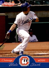 2013 Chattanooga Lookouts Grandstand #27 Blake Smith Modesto California CA Card
