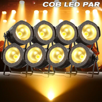 8x 2in1 Kalt/Warmweiß 200W COB LED Par DMX512 Theaterstrahler Studioleuchte Show - Bild 1 von 4