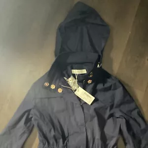 Jean Pierre Klifa Womens Rain Jacket Size XS Navy - Picture 1 of 11